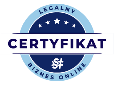 Legalny Biznes Online - Certyfikat